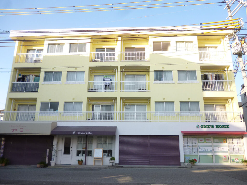 神戸市東灘区　マンション　外壁改修　塗装事例