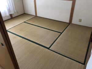 1階和室畳の新調をご依頼して頂きました。